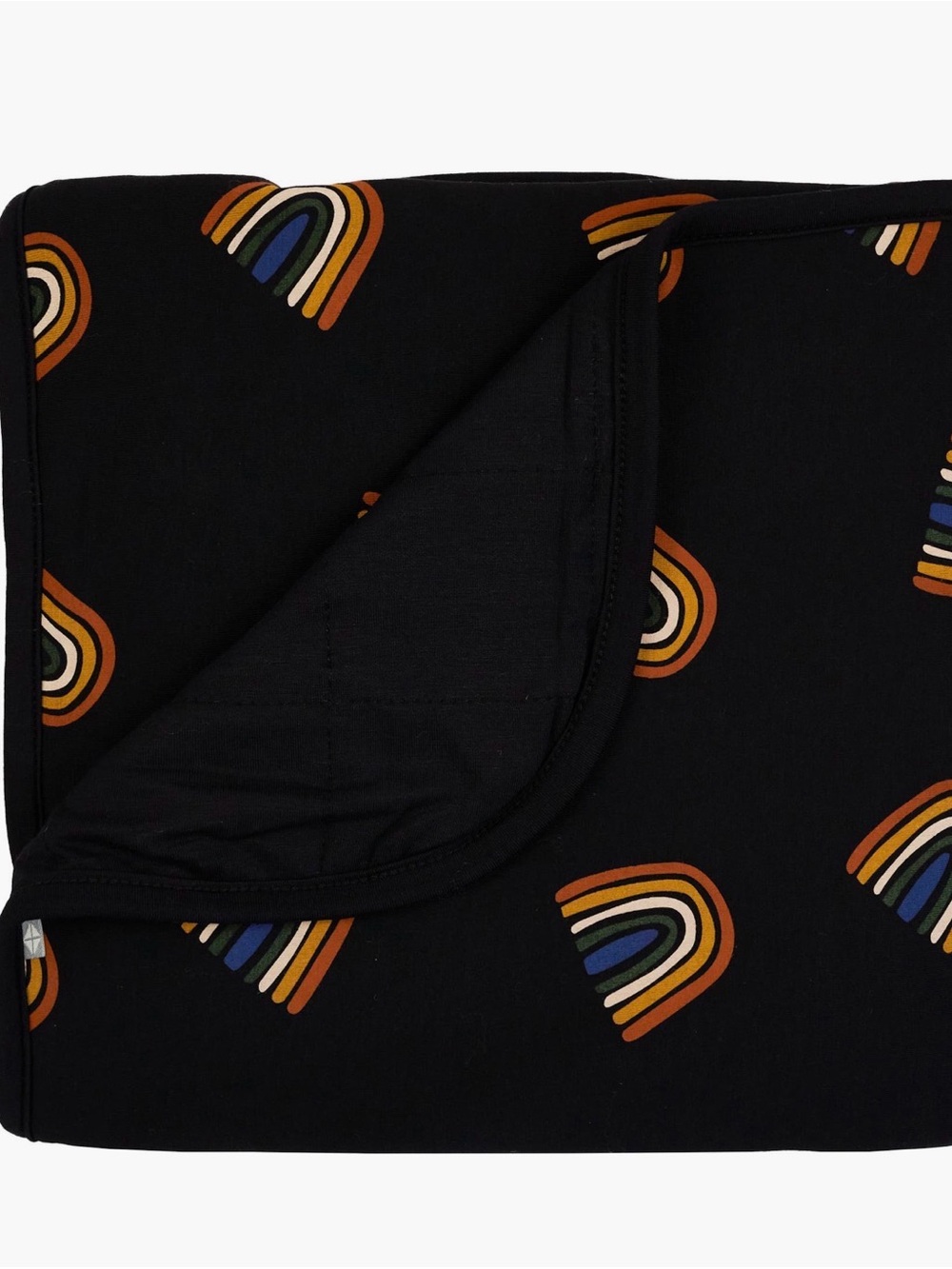 Kyte BABY (SOLD OUT) Rust Rainbow On Midnight Baby Blanket